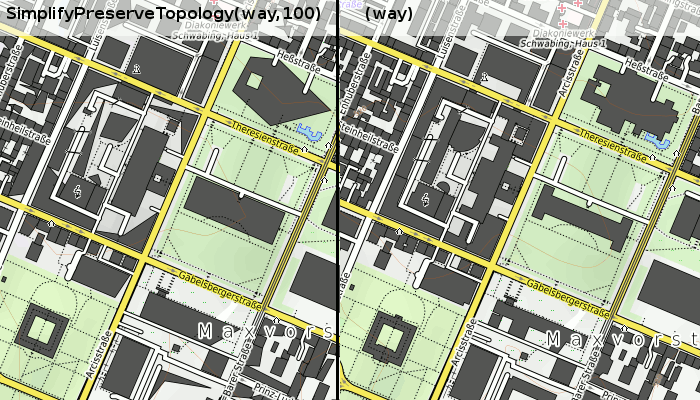 simplified buildings